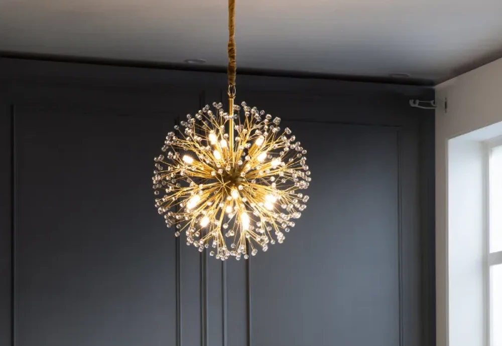 clean crystal chandelier